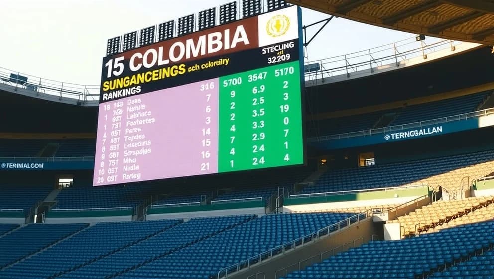 Poängställning i Colombias herrlandslag i fotboll