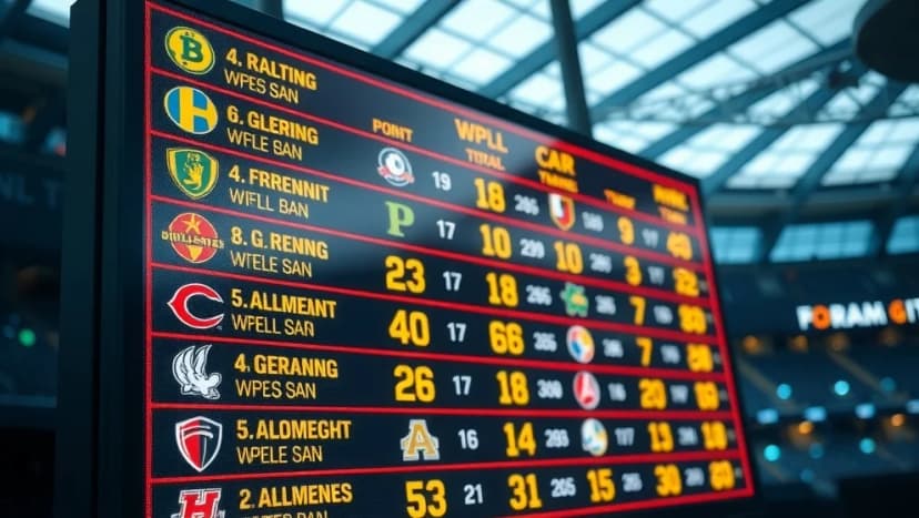 Poängställning i Frauen-Bundesliga